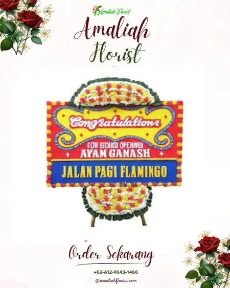 Sewa Papan Bunga Selang