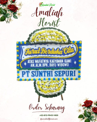 Papan Bunga Duka di Selang